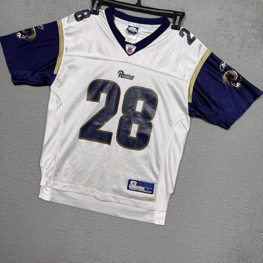 Kids Vintage Y2K Reebok St. Louis Rams Marshall Faulk Jersey